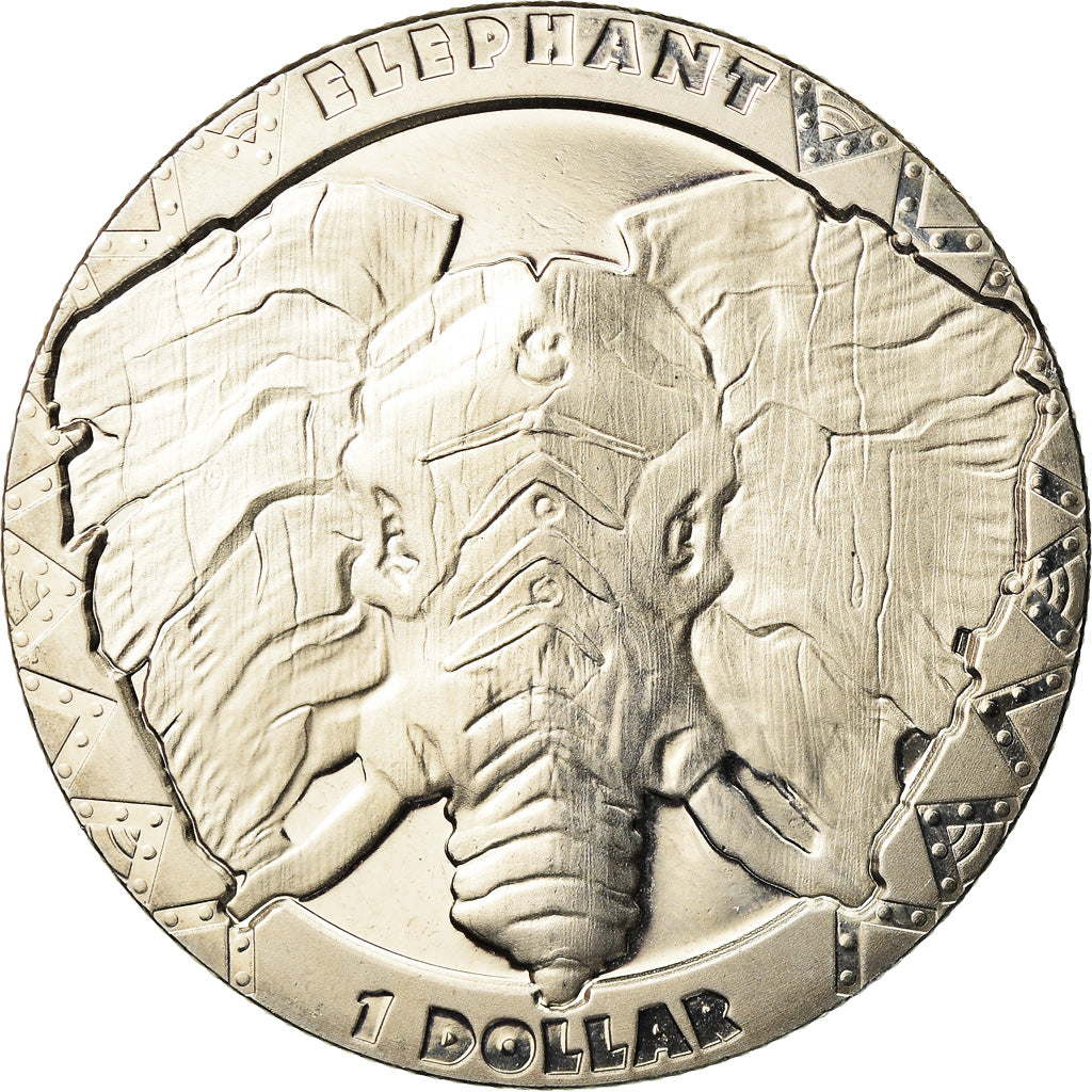 Coin, Sierra Leone, Elephant, Dollar, 2019, British Royal Mint, MS(65-70)