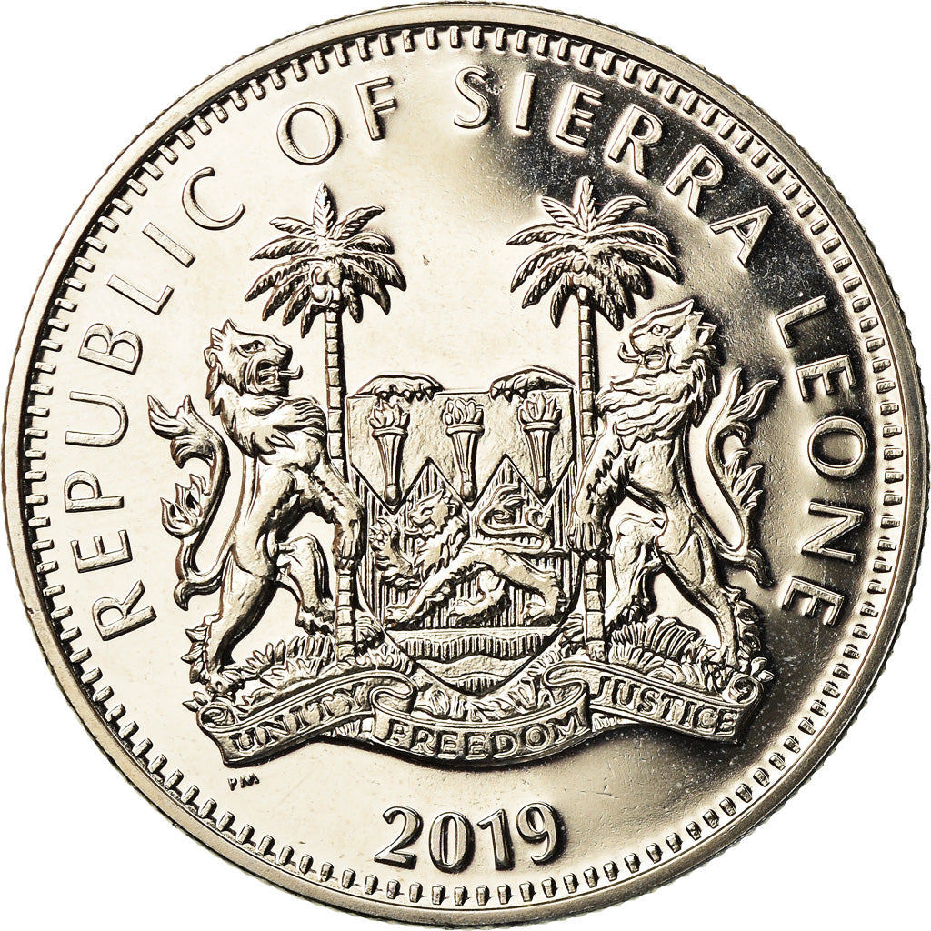 Moneta, Sierra Leone, Lion, Dollar, 2019, British Royal Mint, MS(65-70)