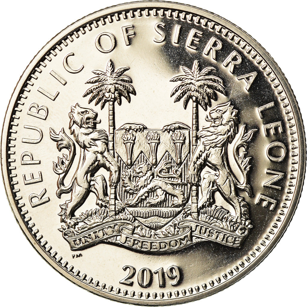 Moneta, Sierra Leone, Léopard, Dollar, 2019, British Royal Mint, FDC