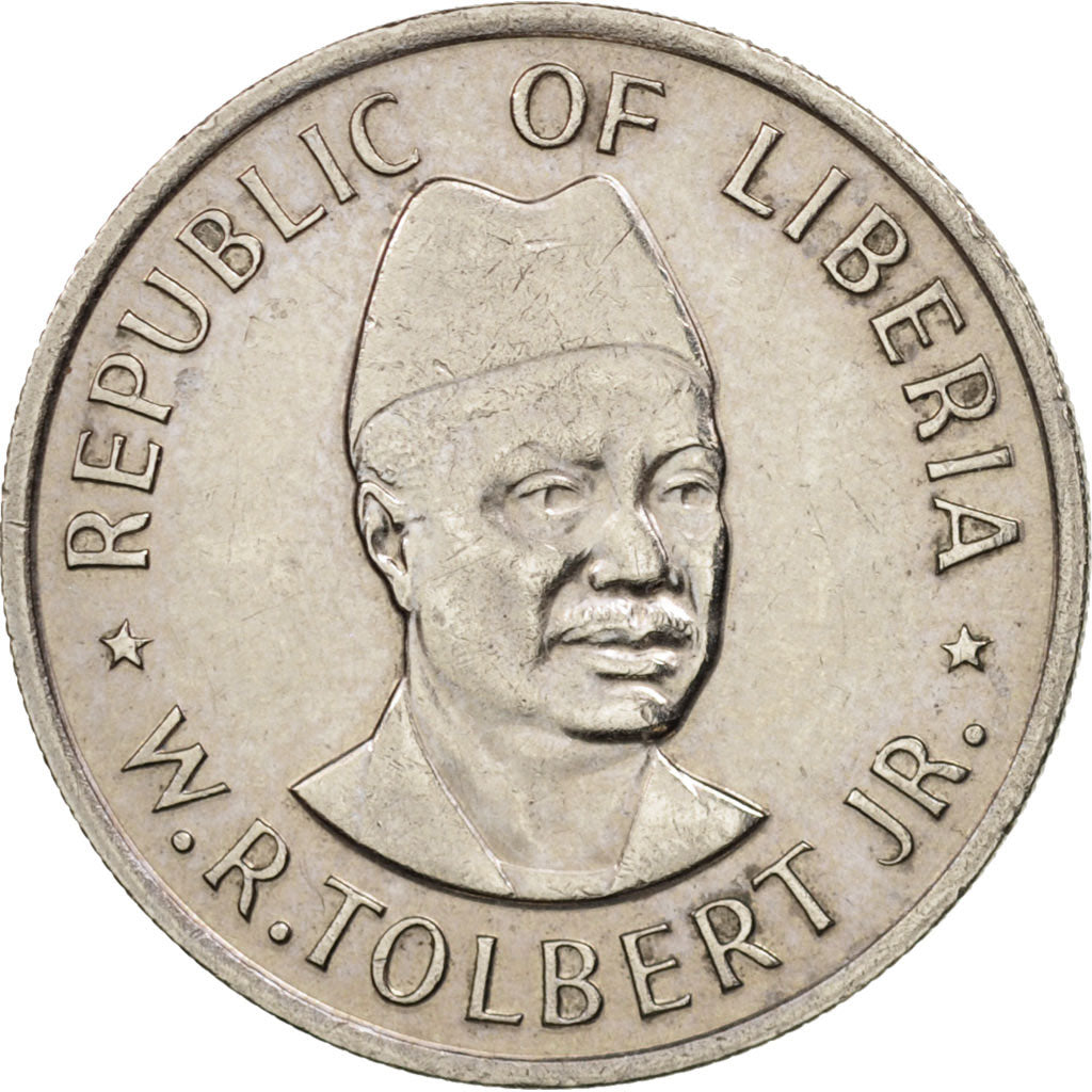 Liberia, 25 Cents, 1976, AU(50-53), Copper-nickel, KM:30