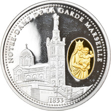 France, Medal, Provence, Notre-Dame de la Garde Marseille, 2014, MS(65-70)
