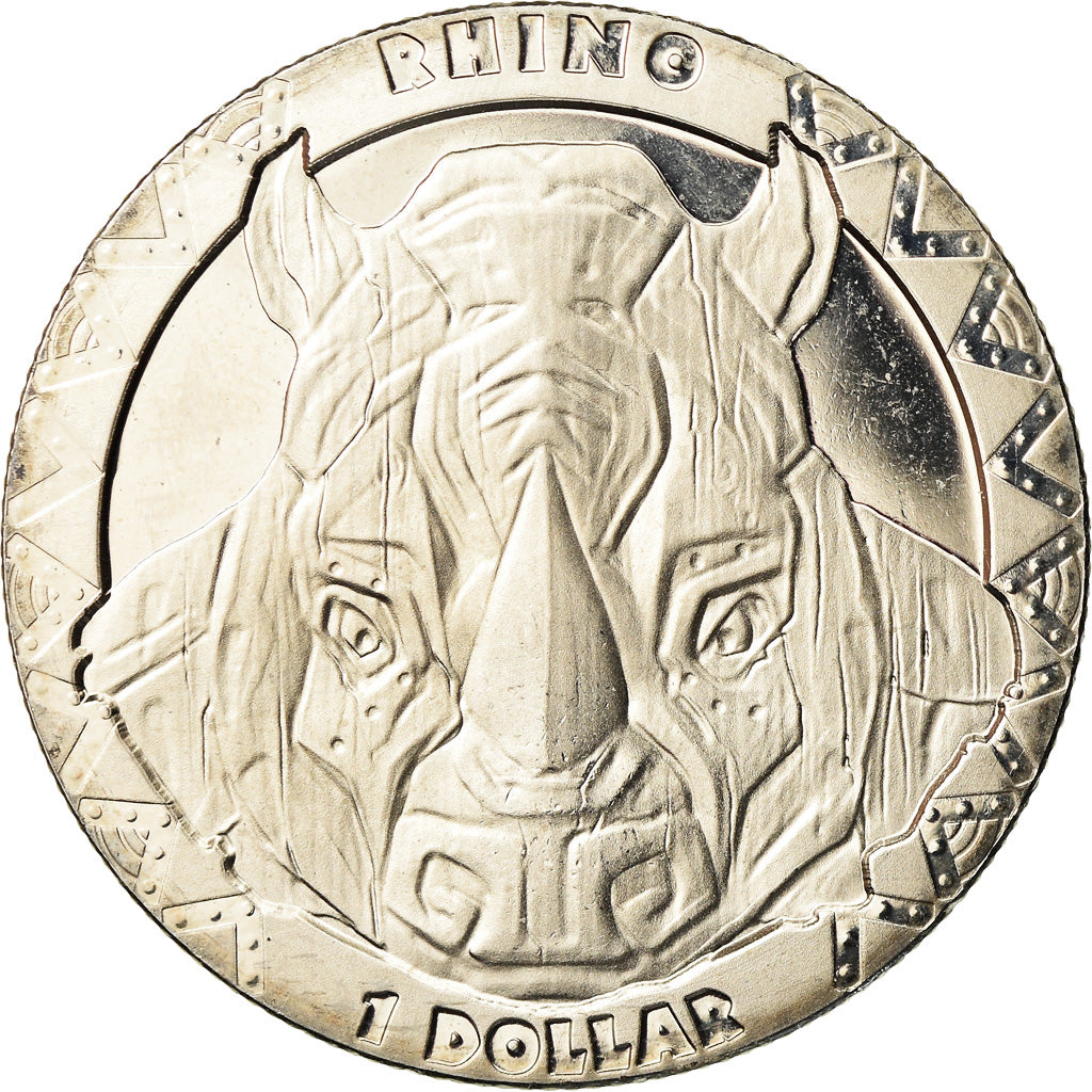 Coin, Sierra Leone, Rhinocéros, Dollar, 2019, British Royal Mint, MS(65-70)