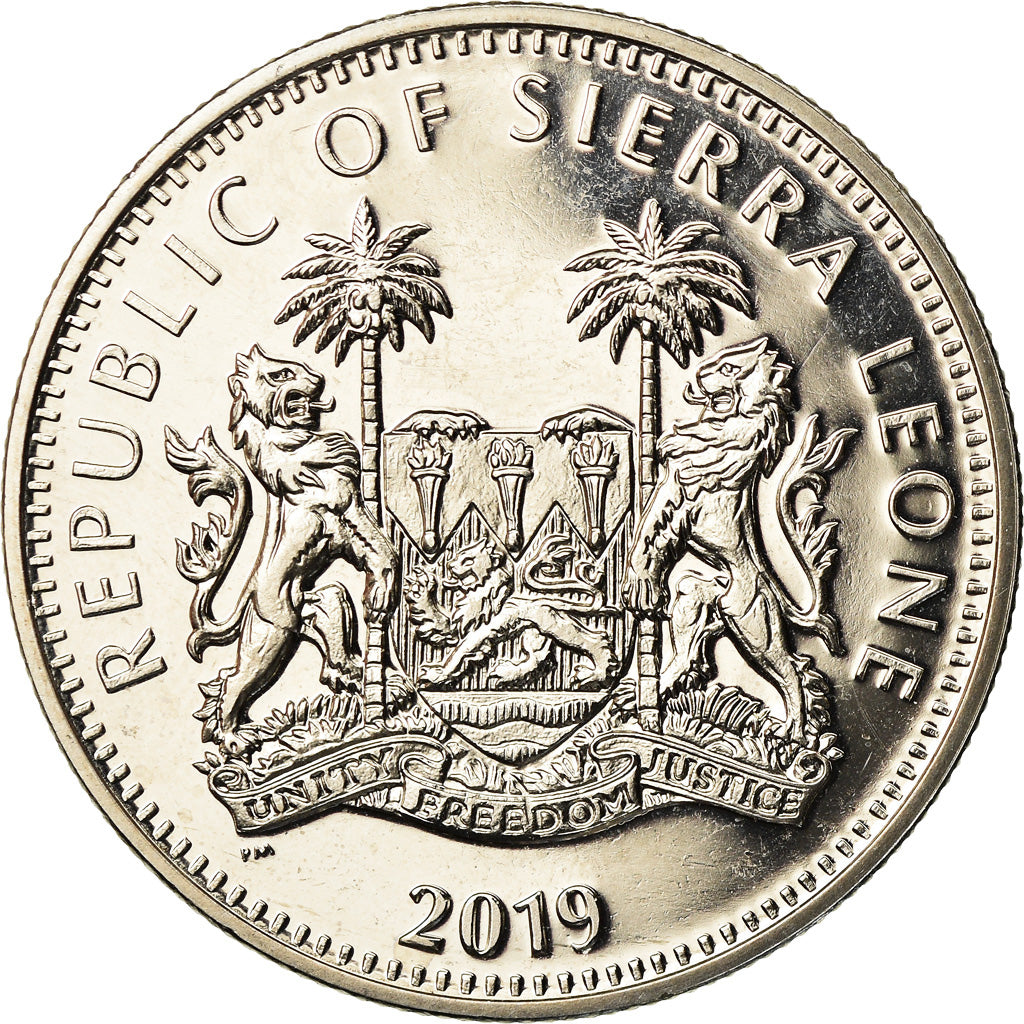 Coin, Sierra Leone, Rhinocéros, Dollar, 2019, British Royal Mint, MS(65-70)
