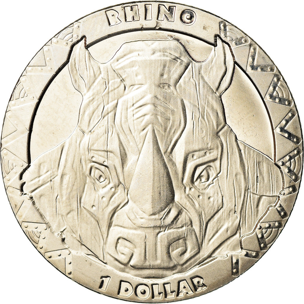 Coin, Sierra Leone, Rhinocéros, Dollar, 2019, British Royal Mint, MS(65-70)