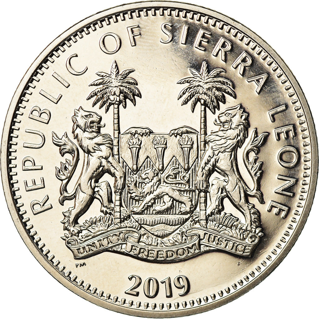 Coin, Sierra Leone, Rhinocéros, Dollar, 2019, British Royal Mint, MS(65-70)