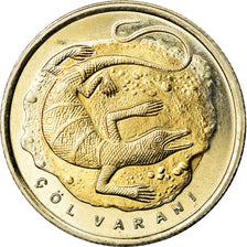 Coin, Turkey, Varan, Lira, 2015, MS(63), Bi-Metallic