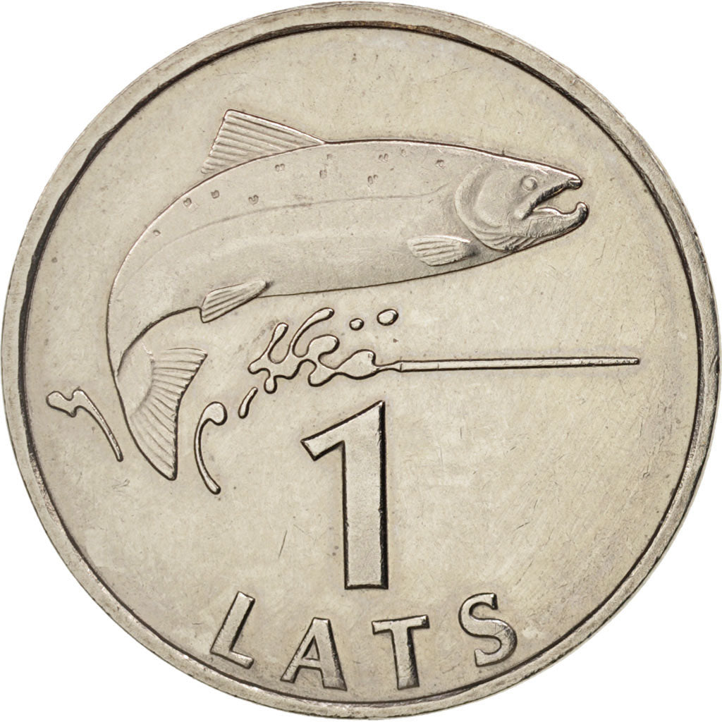 Latvia, Lats, 1992, AU(50-53), Copper-nickel, KM:12