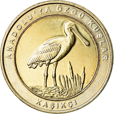 Moneta, Turcja, Spatule, Kurus, 2019, MS(63), Bimetaliczny