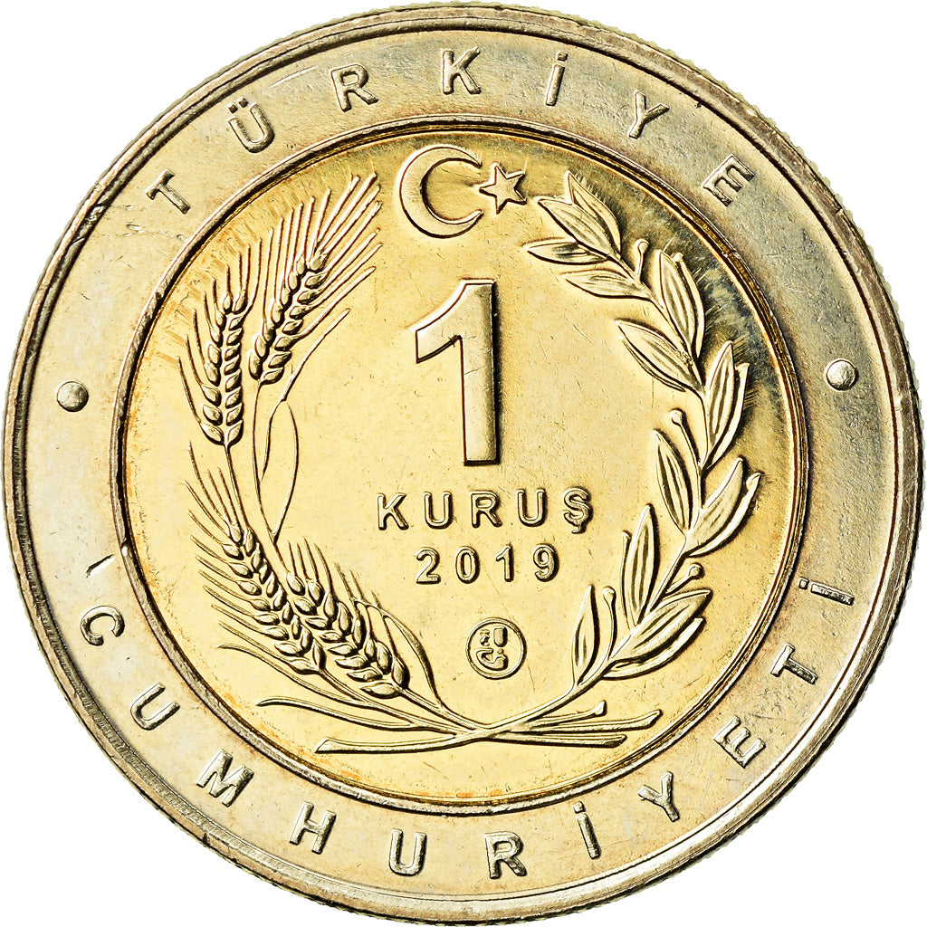 Moneta, Turchia, Alouette lulu, Kurus, 2019, SPL, Bi-metallico