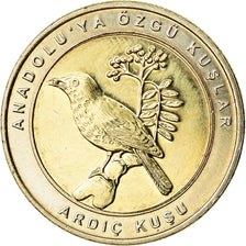 Moneta, Turcja, Grive litorne, Kurus, 2019, MS(63), Bimetaliczny