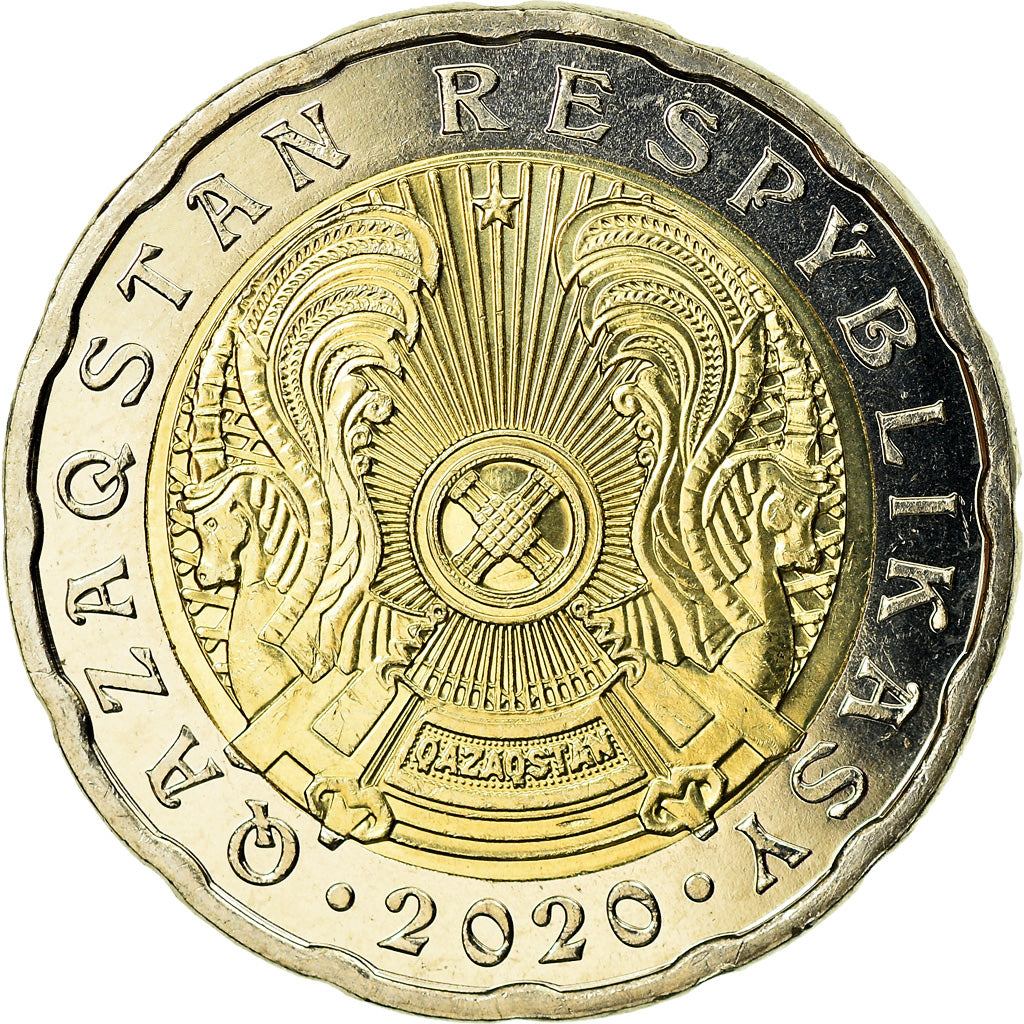 Moneda, Kazajistán, 200 Tenge, 2020, Kazakhstan Mint, SC, Bimetálico