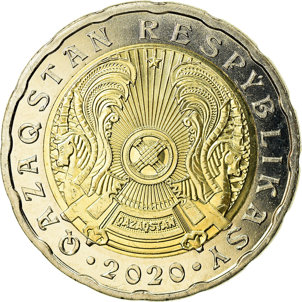 Coin, Kazakhstan, 200 Tenge, 2020, Kazakhstan Mint, MS(63), Bi-Metallic