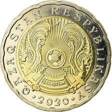 Coin, Kazakhstan, 200 Tenge, 2020, Kazakhstan Mint, MS(63), Bi-Metallic
