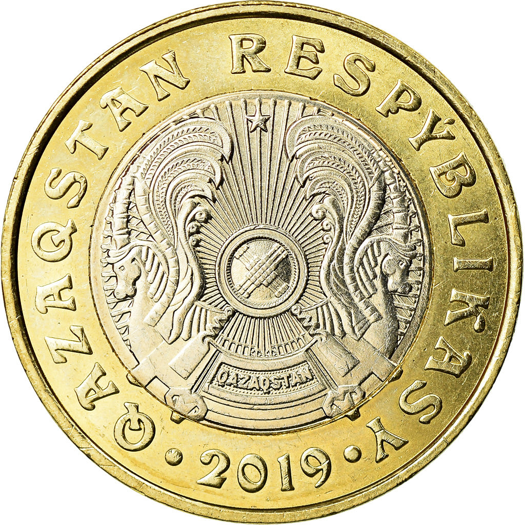 Coin, Kazakhstan, 100 Tenge, 2019, Kazakhstan Mint, MS(63), Bi-Metallic