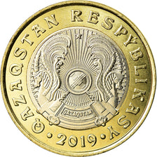 Coin, Kazakhstan, 100 Tenge, 2019, Kazakhstan Mint, MS(63), Bi-Metallic
