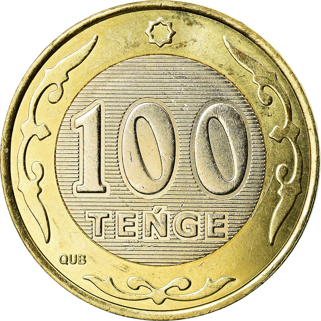 Coin, Kazakhstan, 100 Tenge, 2019, Kazakhstan Mint, MS(63), Bi-Metallic