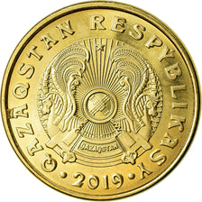 Coin, Kazakhstan, 10 Tenge, 2019, Kazakhstan Mint, MS(63), Brass plated steel