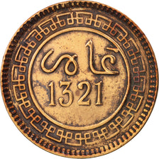 Marokko, 'Abd al-Aziz, 5 Mazunas, 1902, Birmingham, AU(50-53), Bronze, KM:16.1