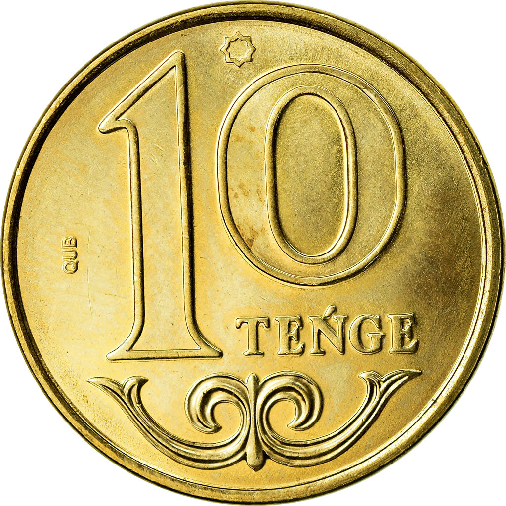 Moneta, Kazakistan, 10 Tenge, 2019, Kazakhstan Mint, SPL, Acciaio placcato