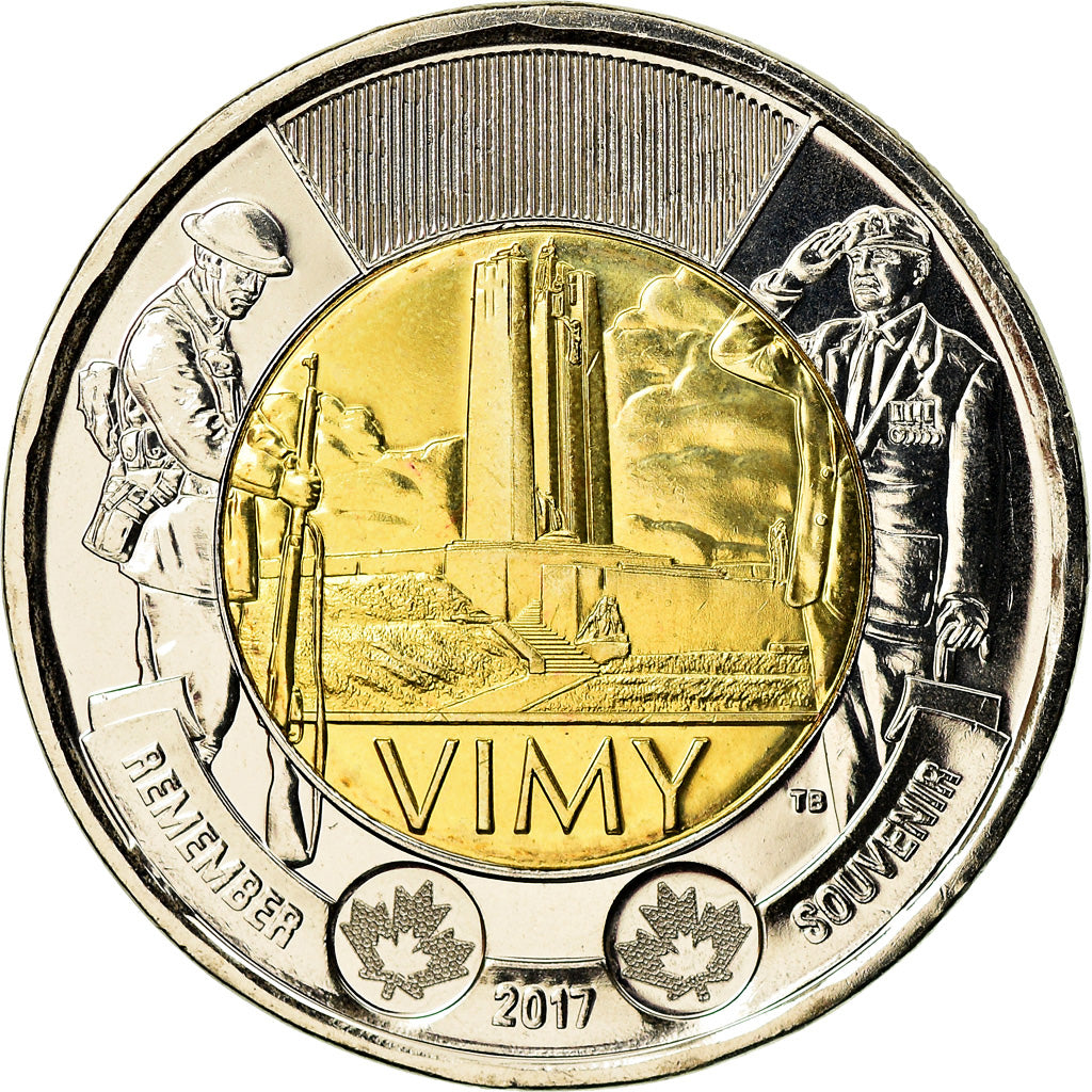 Monnaie, Canada, 2 Dollars, 2017, Royal Canadian Mint, Vimy, SPL, Bi-Metallic