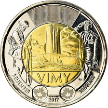 Moneta, Canada, 2 Dollars, 2017, Royal Canadian Mint, Vimy, SPL, Bi-metallico