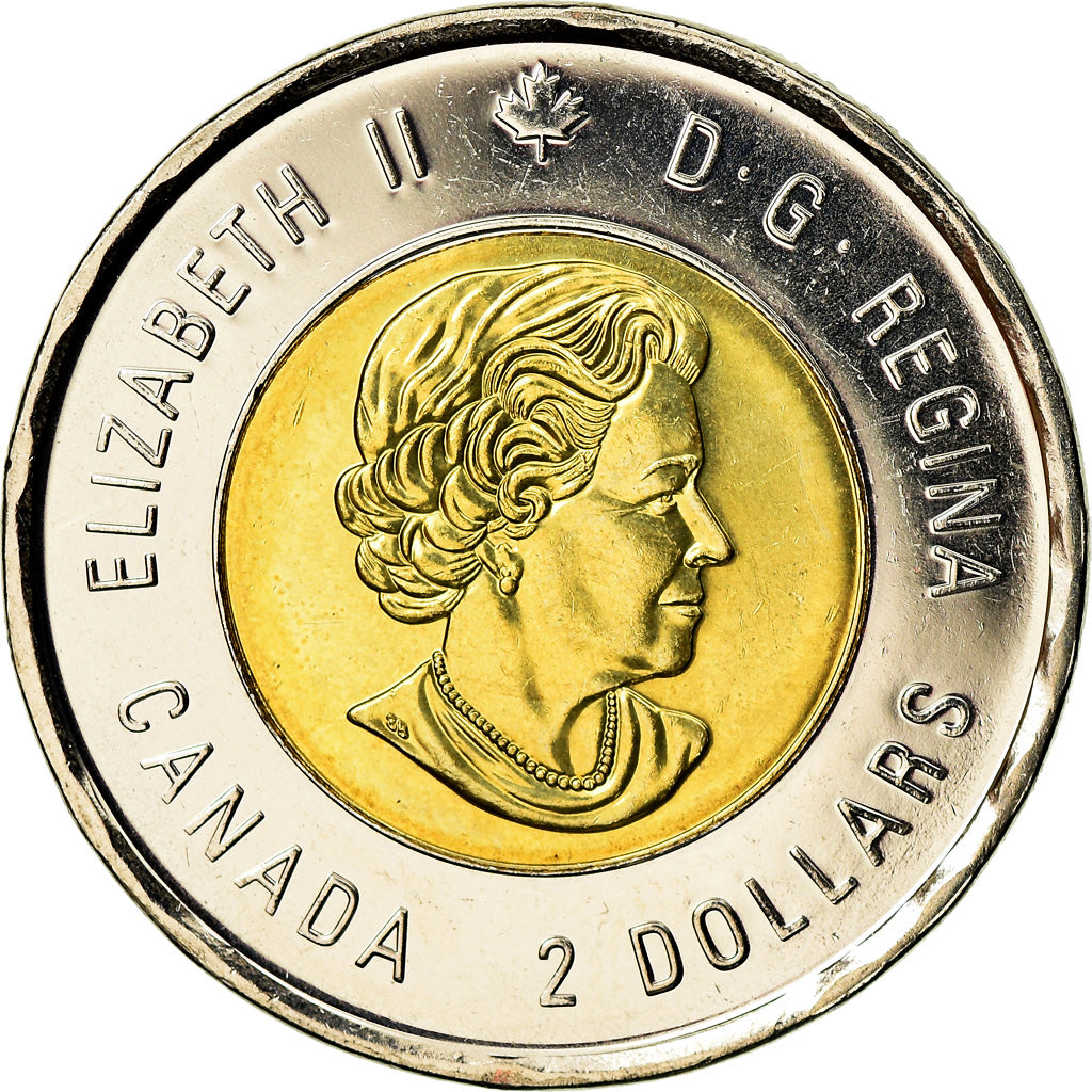 Coin, Canada, 2 Dollars, 2017, Royal Canadian Mint, Vimy, MS(60-62), Bi-Metallic
