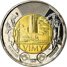Coin, Canada, 2 Dollars, 2017, Royal Canadian Mint, Vimy, MS(60-62), Bi-Metallic