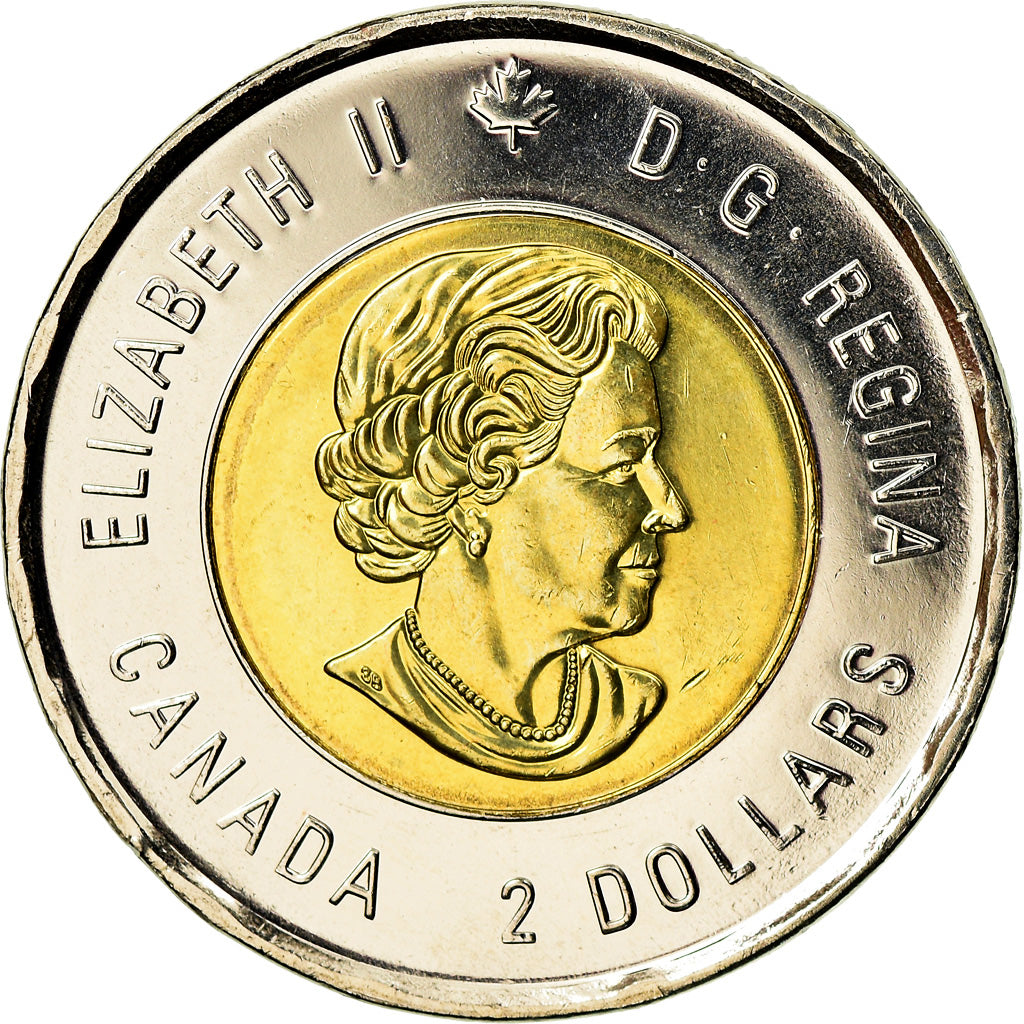 Coin, Canada, 2 Dollars, 2017, Royal Canadian Mint, Vimy, MS(60-62), Bi-Metallic