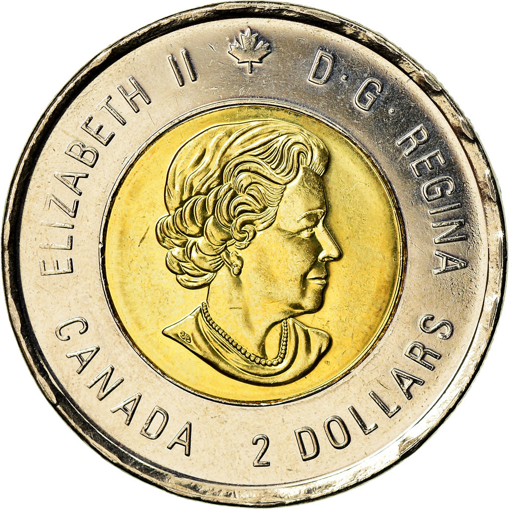 Moneta, Canada, 2 Dollars, 2014, Royal Canadian Mint, Wait for me, Daddy, SPL