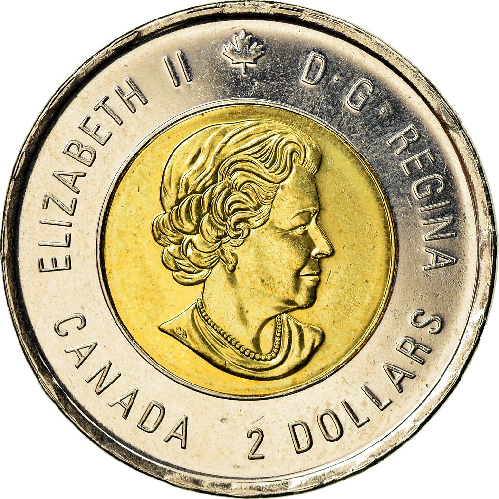 Coin, Canada, 2 Dollars, 2014, Royal Canadian Mint, Wait for me, Daddy, MS(63)