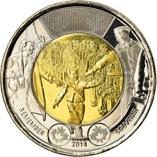 Coin, Canada, 2 Dollars, 2014, Royal Canadian Mint, Wait for me, Daddy, MS(63)