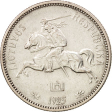 Lithuania, 2 Litu, 1925, King's Norton, AU(50-53), Silver, KM:77