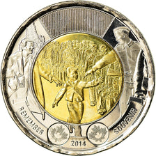 Moneta, Canada, 2 Dollars, 2014, Royal Canadian Mint, Wait for me, Daddy, SPL