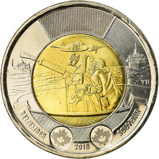 Coin, Canada, 2 Dollars, 2016, Royal Canadian Mint, Bataille de l'Atlantique
