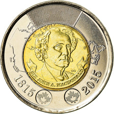 Coin, Canada, 2 Dollars, 2015, Royal Canadian Mint, Sir John MacDonald, MS(63)