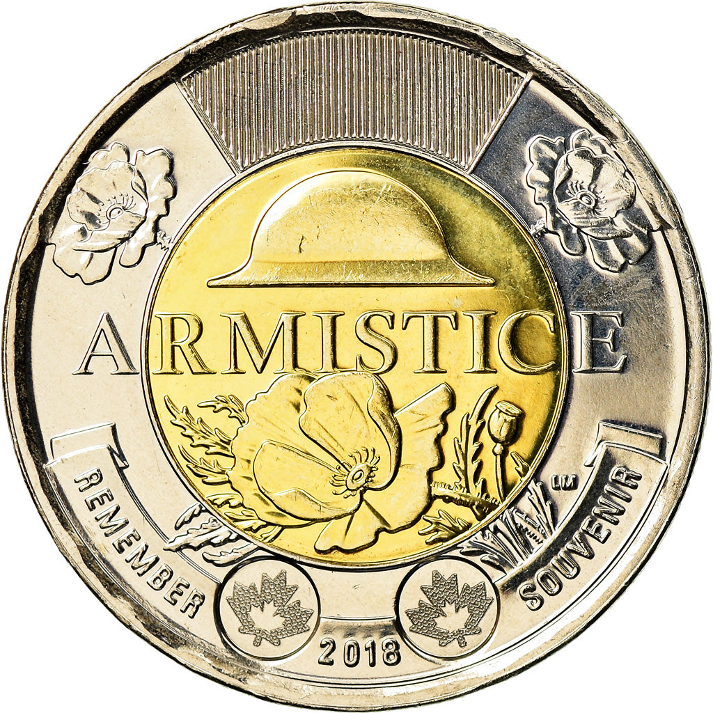 Coin, Canada, 2 Dollars, 2018, Royal Canadian Mint, Armistice, MS(63)