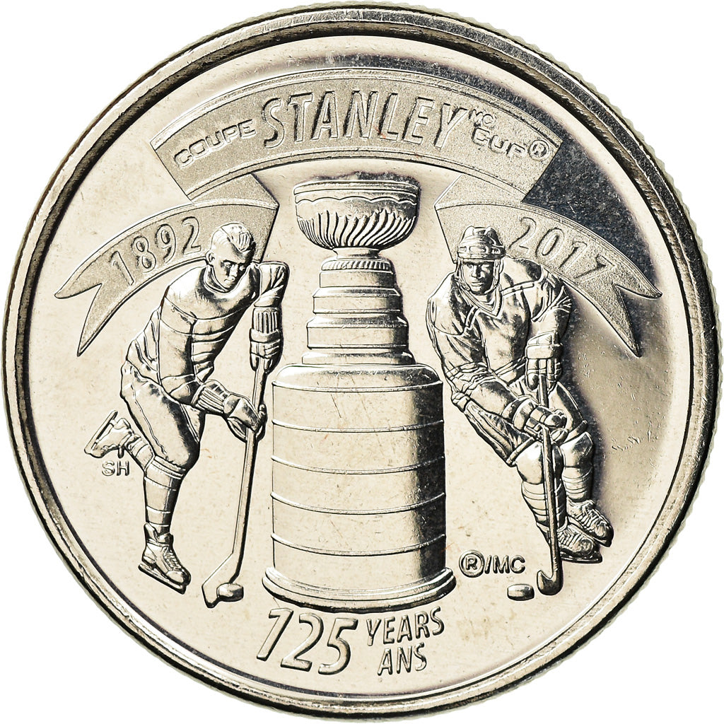 Monnaie, Canada, 25 Cents, 2017, Royal Canadian Mint, The Stanley cup, SPL