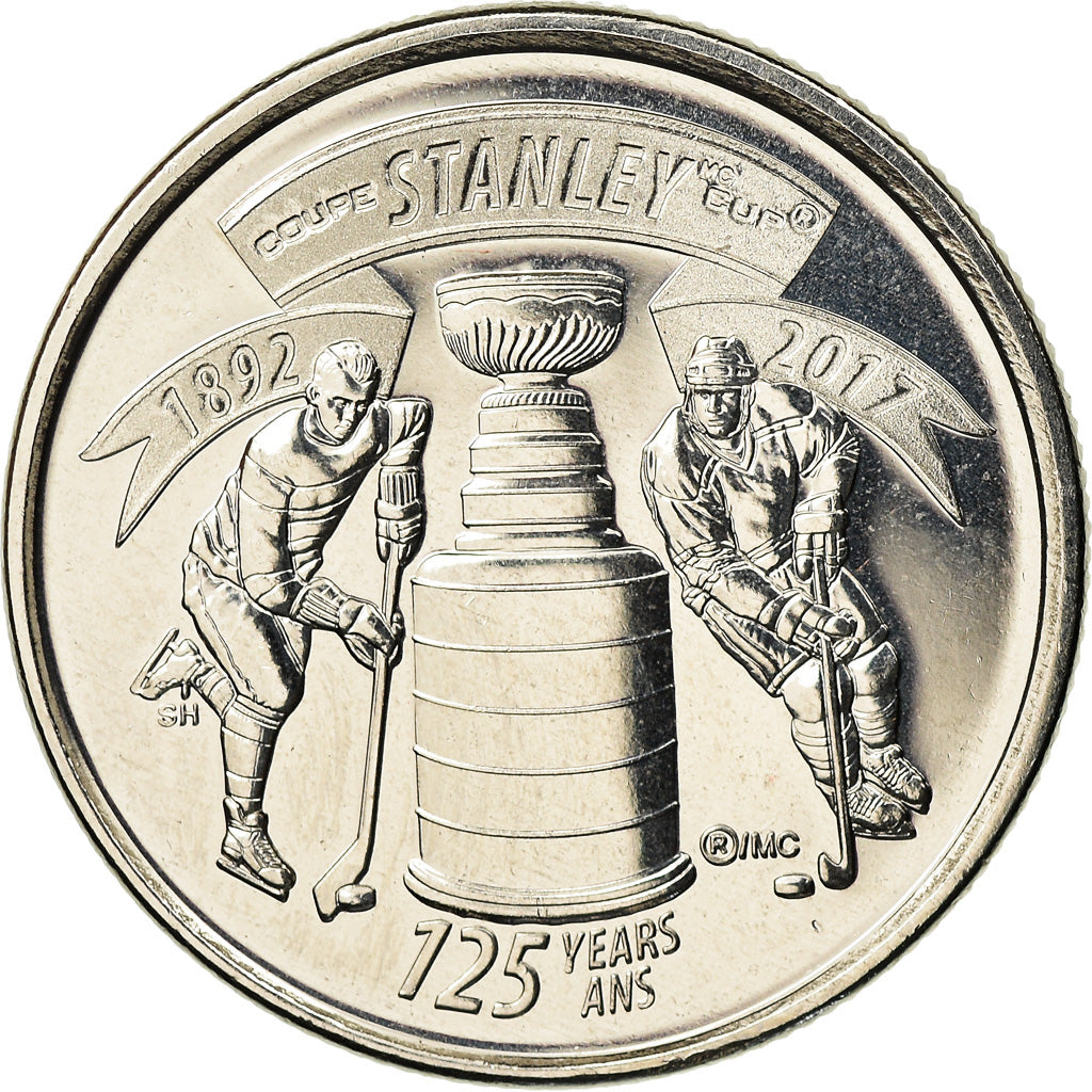 Coin, Canada, 25 Cents, 2017, Royal Canadian Mint, The Stanley cup, MS(63)