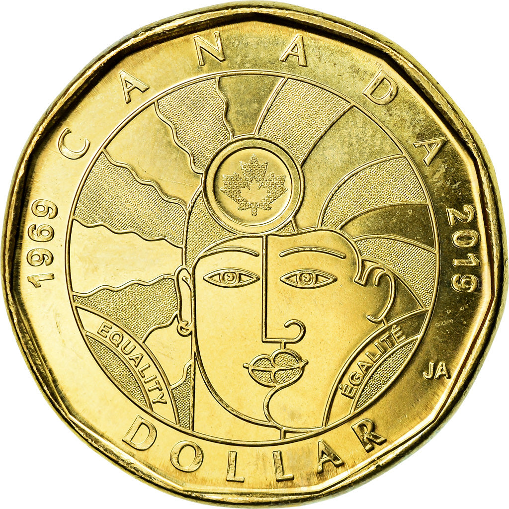 Monnaie, Canada, Dollar, 2019, Royal Canadian Mint, Egalité, SPL, Brass plated
