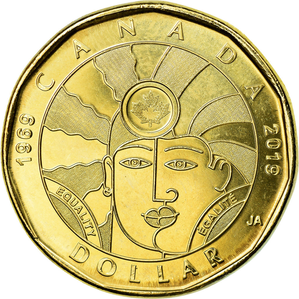 Moneta, Canada, Dollar, 2019, Royal Canadian Mint, Egalité, MS(63), Mosiądz