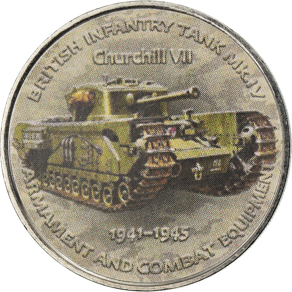 Monnaie, Zimbabwe, Shilling, 2017, Bristih tank - Churchill VII, SPL, Nickel
