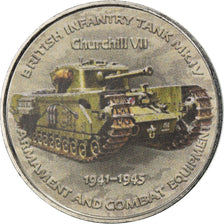 Monnaie, Zimbabwe, Shilling, 2017, Bristih tank - Churchill VII, SPL, Nickel