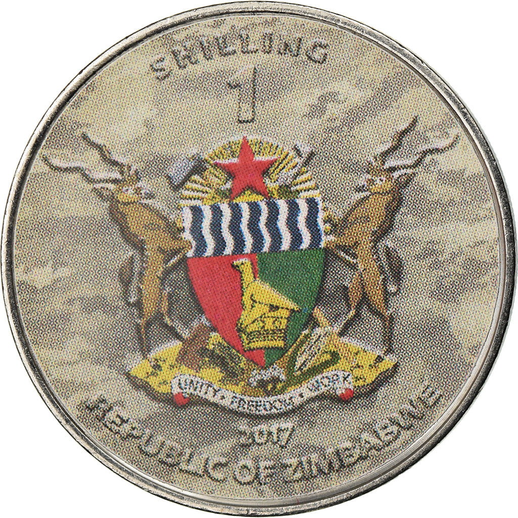 Monnaie, Zimbabwe, Shilling, 2017, Bristih tank - Churchill VII, SPL, Nickel