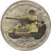 Coin, Zimbabwe, Shilling, 2017, Soviet tank - T34/85, MS(63), Nickel plated