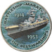 Coin, Zimbabwe, Shilling, 2017, Warship -  Battleship Marat, MS(63), Nickel