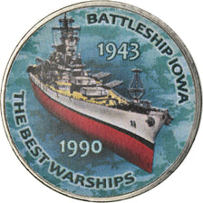 Monnaie, Zimbabwe, Shilling, 2017, Warship -  Battleship Iowa, SPL, Nickel