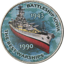 Monnaie, Zimbabwe, Shilling, 2017, Warship -  Battleship Iowa, SPL, Nickel