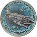 Coin, Zimbabwe, Shilling, 2017, Warship -  Aircraft Carrier Nimitz, MS(63)