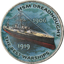 Monnaie, Zimbabwe, Shilling, 2017, Warship -  HSM Dreadnought, SPL, Nickel