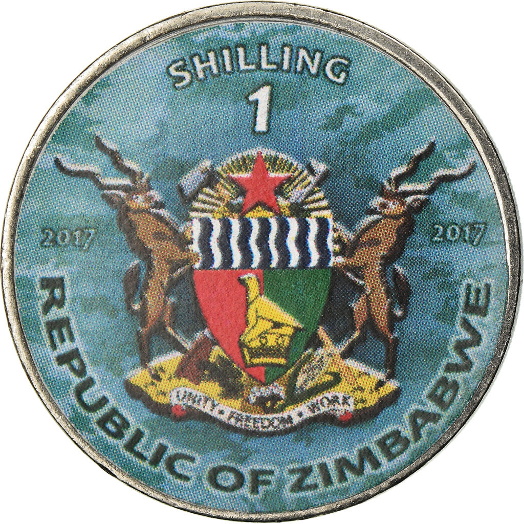 Monnaie, Zimbabwe, Shilling, 2017, Warship -  HSM Dreadnought, SPL, Nickel